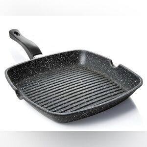 Griddle Aluminum Nonstick Stove Top Square Grill Pan,Chef Quality Perfect New